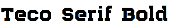 Teco Serif Bold