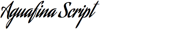 Aguafina Script (Google)