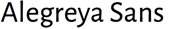 Alegreya Sans (Google)