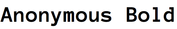 Anonymous Bold