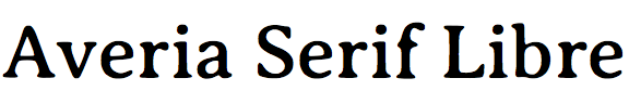 Averia Serif Libre