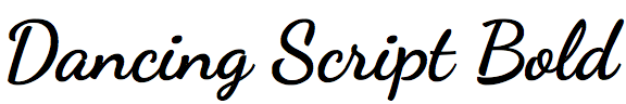 Dancing Script Bold