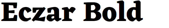 Eczar Bold