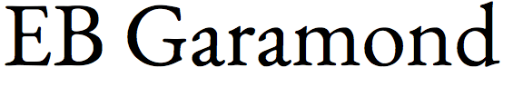 EB Garamond