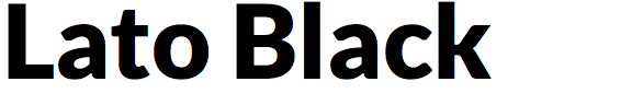 Lato Black