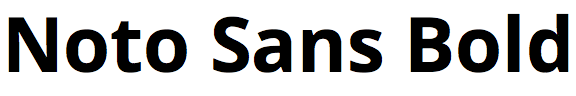 Noto Sans Bold