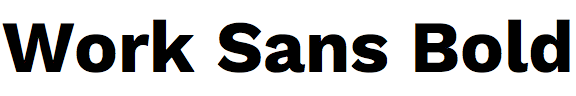 Work Sans Bold