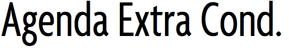 Agenda Extra Condensed