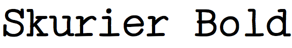 Skurier Bold