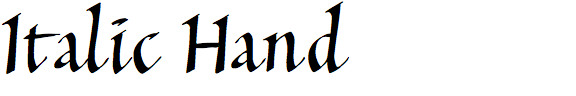 Italic Hand