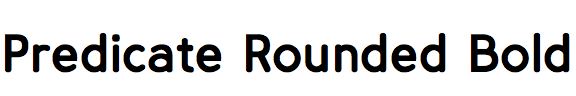 Predicate Rounded Bold