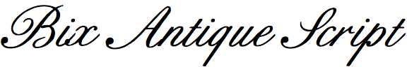 Bix Antique Script