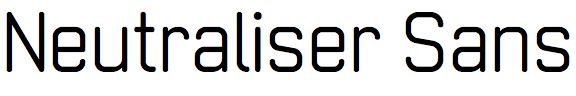 Neutraliser Sans