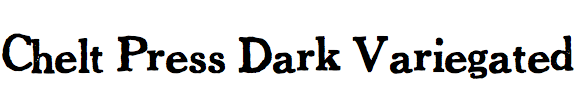 Chelt Press Dark Variegated
