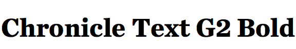 Chronicle Text G2 Bold