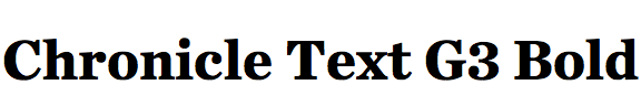 Chronicle Text G3 Bold