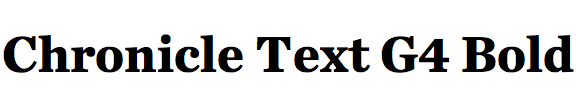 Chronicle Text G4 Bold