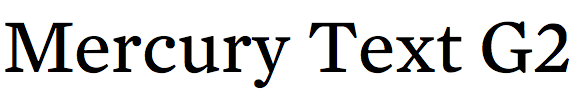 Mercury Text G2