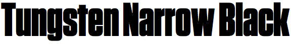 Tungsten Narrow Black