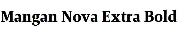 Mangan Nova Extra Bold