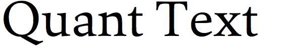 Quant Text