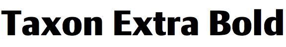 Taxon Extra Bold