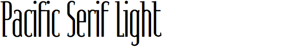 Pacific Serif Light