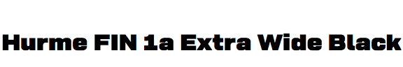 Hurme FIN 1a Extra Wide Black