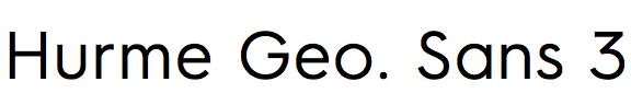 Hurme Geometric Sans 3
