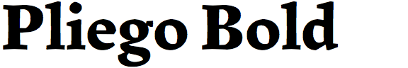 Pliego Bold