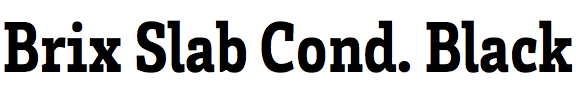 Brix Slab Condensed Black