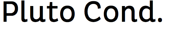 Pluto Condensed