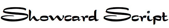 Showcard Script