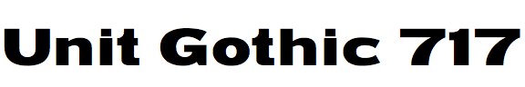 Unit Gothic 717