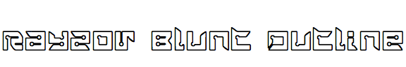 Rayzor Blunt Outline