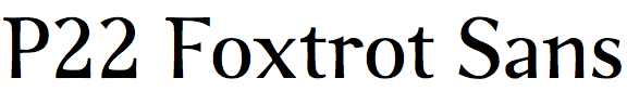 P22 Foxtrot Sans