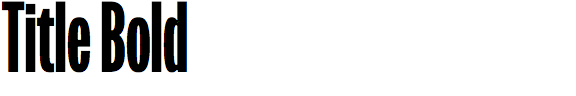 Title Bold