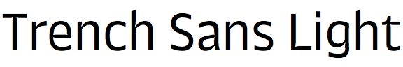 Trench Sans Light