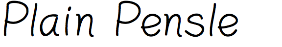 Plain Pensle