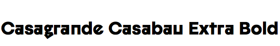Casagrande Casabau Extra Bold