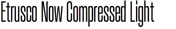 Etrusco Now Compressed Light