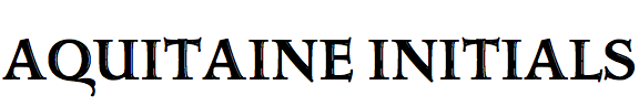 Aquitaine Initials