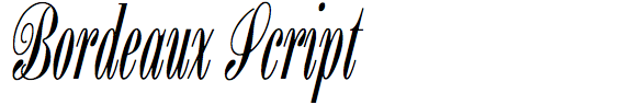 Bordeaux Script