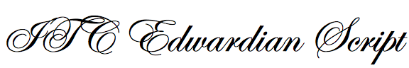 ITC Edwardian Script