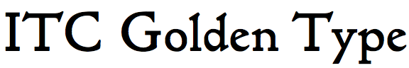 ITC Golden Type