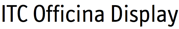 ITC Officina Display