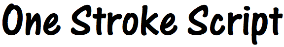 One Stroke Script