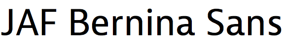 JAF Bernina Sans