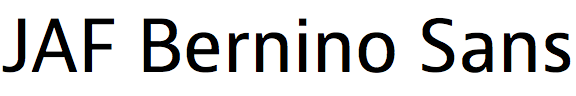 JAF Bernino Sans