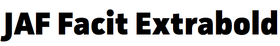 JAF Facit Extrabold